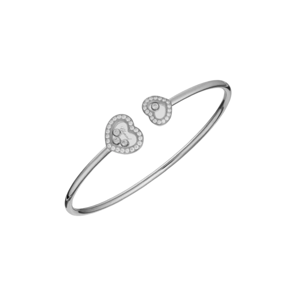 Happy Diamonds Icons Bangle, ethical white gold, diamonds