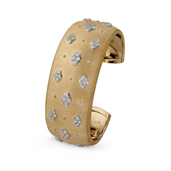 MACRI YELLOW AND WHITE GOLD BRACELET WITH DIAMONDS - Image 2