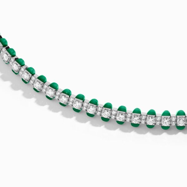 Tip-Top Diamond Tennis Bracelet In White Gold - Image 3