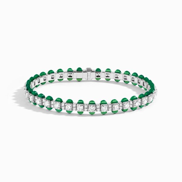 Tip-Top Diamond Tennis Bracelet In White Gold