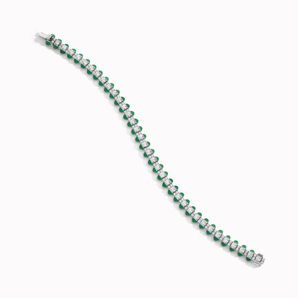 Tip-Top Diamond Tennis Bracelet In White Gold - Image 2