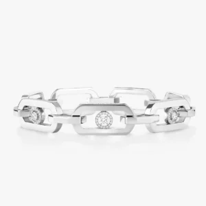 So Move XL White Gold Diamond Bracelet